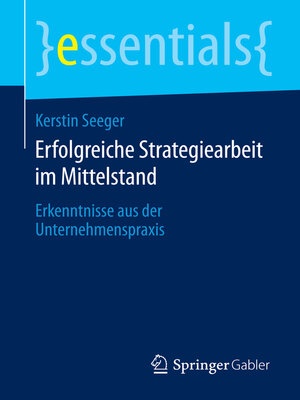 cover image of Erfolgreiche Strategiearbeit im Mittelstand